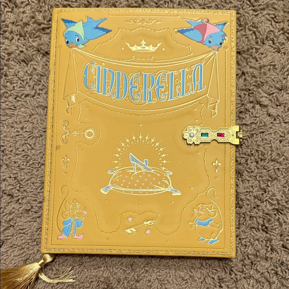 Disney Cinderella Gold Journal with Blue Accents
